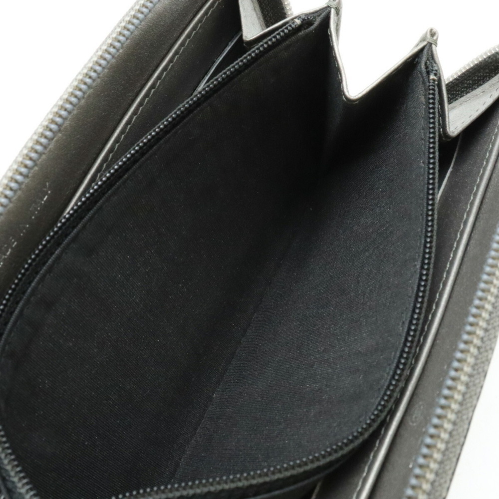 CHANEL Gray Caviar Leather Logo Wallet - Picture 8 of 9